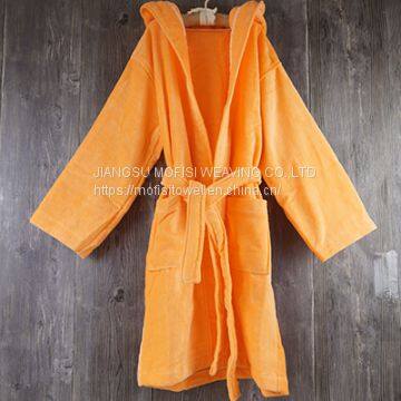 High Quality Fashion Kids Children Hooded 100% Cotton Bathrobe photo-4