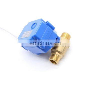 2 Way Mini Electric Control Actuator Valve Brass CR02 DC12V MxM 1/2" Motorized Ball Valve photo-2