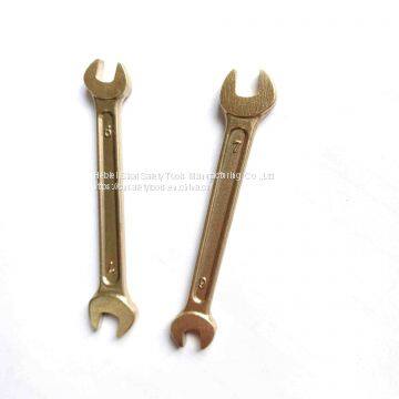 Non sparking Wrench Double Open End factory hot sale 6*7mm