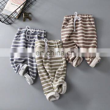 2020 INS Popular Loose Pants Kids Terry Cotton Wide Leg Pant On Sale photo-3