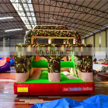 Kids Outdoor Camouflage Boom Camp Inflatable Bounce Course for Camping Area photo-5