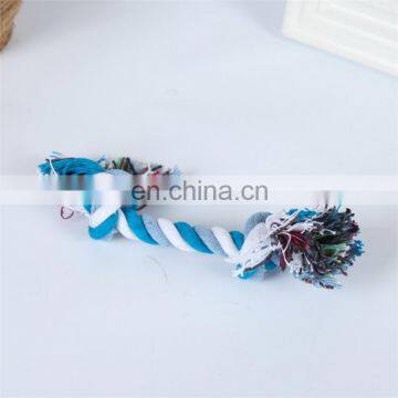 Small to Large Dog Play Colored Double Knots Handmade Cotton Pet Rope Toy photo-4