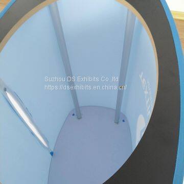 Custom Fabric Trade Show Table Triangle Counter photo-4