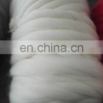 in Stock Super Chunky Knitted Merino Wool Roving Bulk Yarn for Hand Knitting Throw,blanket With Picture photo-2