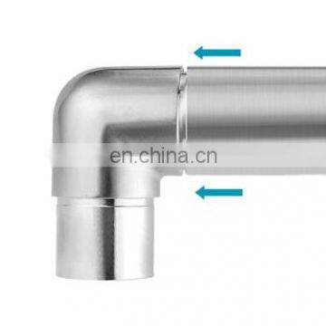 Cheap Price 90 Degree Stainless Steel Hanrail Round Tube Elbow Balustrade Pipe Connector photo-5