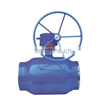 Full Welded Ball Valve  Steel ST37 Body Turbine Gear Ball Valve For Natural Gas