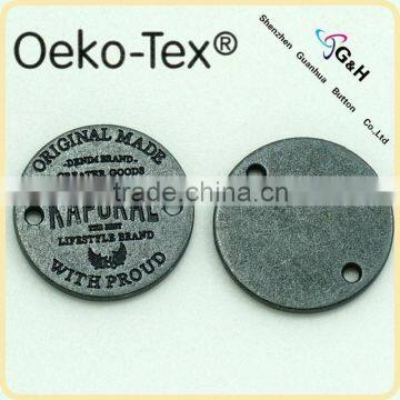 bag metal label