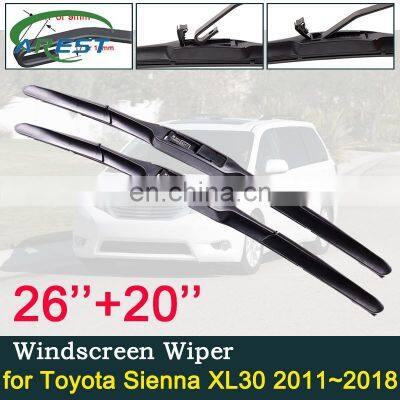 for Toyota Sienna XL30 2011~2018 Windscreen Windshield Wipers Car Wiper Blade Car Accessories 2012 2013 2014 2015 2016 2017