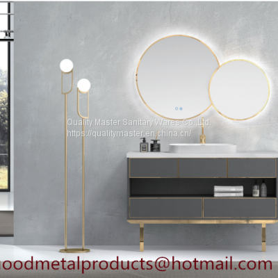 Double mirror bathroom cabinet