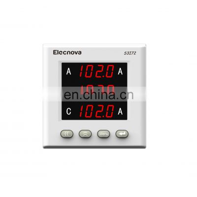 S3I72  3  phase current  72x72 panel  electric digital power meter rs485