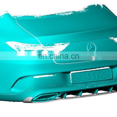 Modify Luxury W117 CLA Class Carbon Fiber Rear Diffuser Valance for Mercedes Benz C118 CLA250 AMG 4-Door 2020-2021 photo-2