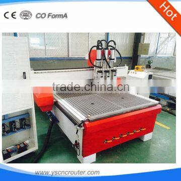 Yaskawa Servo Motor With Multiple Spindles YISHUN Cnc Multi-heads Router Cnc With Double Spindles Double Heads Cnc Wood Cutting photo-4