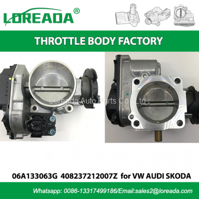 LOREADA Fuel Injection Throttle Body Assembly with Motor and TPS For Volkswagen Bora Golf IV Audi A3 Skoda Octavia 1.8T OE 06A133063G 408-237-212-007Z