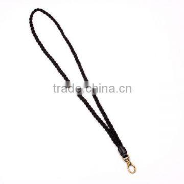 2015 China Factory Handmade Key Holder Fashion Neck Hanging Wholesale Leather Black Key Chain photo-3