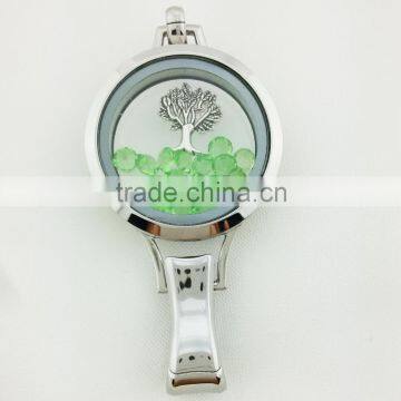 IN STOCK!! popular steel color name badge clip lanyard locket pendnat for Men