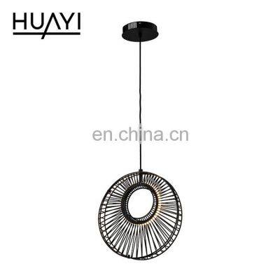 HUAYI Factory Wholesale Iron Aluminum Indoor Modern Design Bedroom Living Room LED Pendant Lamp