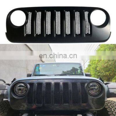 JL Style Black Mesh Car Front Grille for Jeep for Wrangler JK 2007-2017