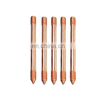 Dikai 30 years lightning earth rod clamp copper earth rod dia 16mm earthing copper rod