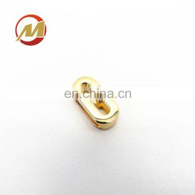 Fast Delivery Good Price DIY Handmade 26 Gold Plated Plain Slide 20mm Metal Letters