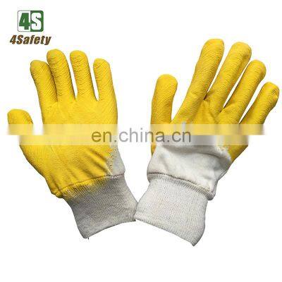 4SAFETY Half Coating Latex Sandy Cotton Gloves