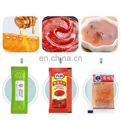 Liquid Paste Forming Filling Vertical 3 Side Bag Sealing Mayonnaise Mustard Sauce Ketchup Sachet Seal Packaging Machine photo-3