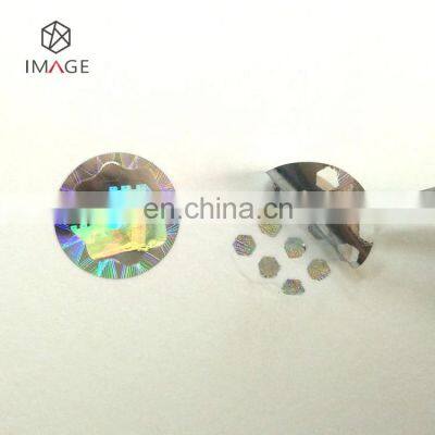 Small Size Custom Hologram Round Sticker, Dots Tamper Evident Hologram Sticker photo-2
