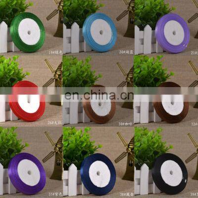 1cm 25Yards/Roll Grosgrain Satin Ribbons for Wedding Christmas Party Decorations DIY Bow Craft Ribbons photo-5