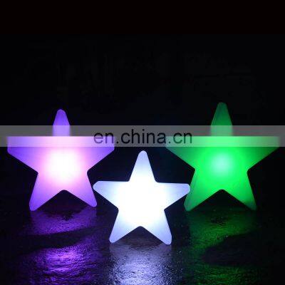 led wireless Christmas lights /Multi color plastic star /tree/snow led rechargeable lamp outdoor Christmas decorations lights