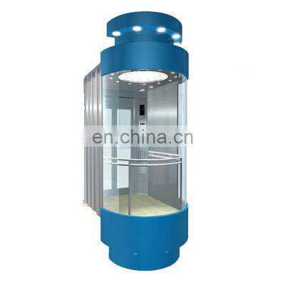 800kg~1000kg 1.0m/s~1.75m/s Full View and Outdoor Glass Panoramic Elevator photo-4
