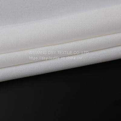 50D  Polyester Linen Fabric  Ripstop Linen Fabric For Dress Garment