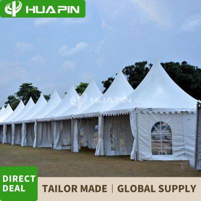 5x5 Outdoor Gazebo Tent Pagoda of 6061 Oxide Aluminum Alloy Frame PVC Fabric Tarpaulin