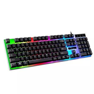 Hot selling G21 mechanical keyboard wired computer backlit gaming 104 keys keyboard
