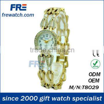 latest watch 2013 crystal fashion wrist women watches (T8029)