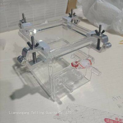 customized square quartz glass reactor quartz photocatalytic reactor
