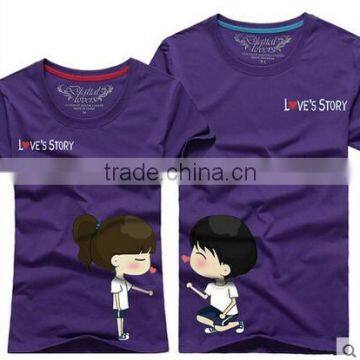 2015 the New Design Cute Couple Shirt Design / Dri Fit Shirts Wholesale / Chinese Clothing Manufacturers photo-3