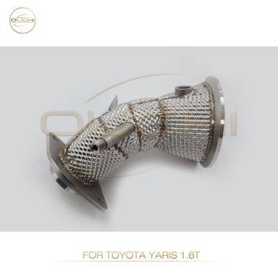 Система выхлопа из нержавеющей стали, коллектор и выхлопная труба для Toyota Yars/Subaru BRZ/Supra A90 с тепловой защитой. Высокопроизводительные автомобильные детали выхлопной системы