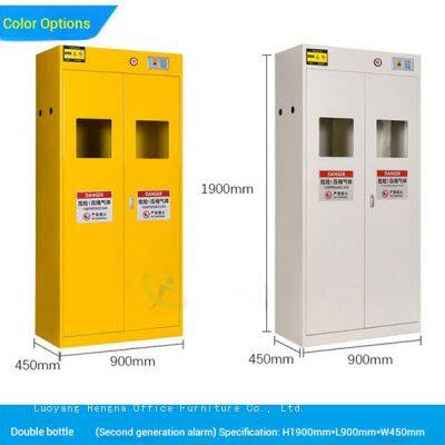 Armoire de stockage de bouteilles de gaz ventilée sur mesure avec alarme automatique pour les usines industrielles | Conception anti-explosion photo-2