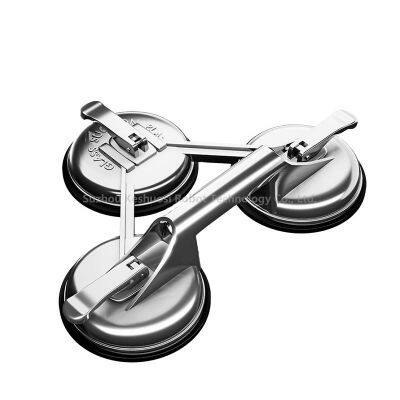 Pneumatic Three-Jaw Parts Kit With 3 Claw Glass and Rubber Industrial Pneumatics Heavy Duty Suction Cup for Glass Industry, Tile Window Door