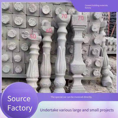Concrete Balcony Vase-shaped Column Railing, Precast Cement Roman Column Handrail, Vase-shaped Column Fence for Villas and Self-built Houses photo-5