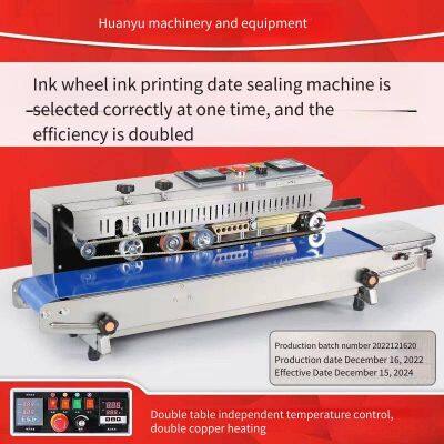 Universal Fr-1000 Continuous Ink Wheel Printing Sealing Machine, Heat Sealing Machine for Aluminum Foil Bag Packaging, in Stock