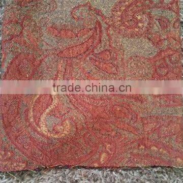 Red Jacquard sofa fabric polyester fabric wholesale