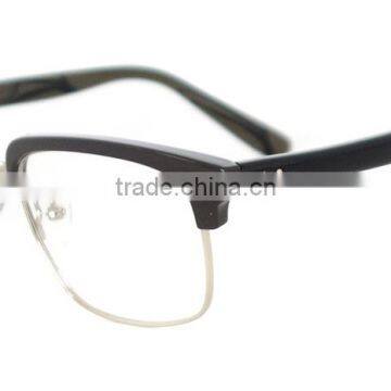 Acetate Square Spectacles Half Frame Vintage Glasses photo-5