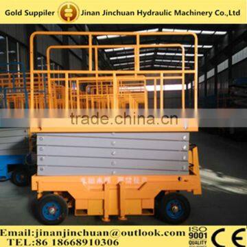 JINCHUAN 300-1000kg small hydraulic scissor lift platform portable lift platform 4-18 m