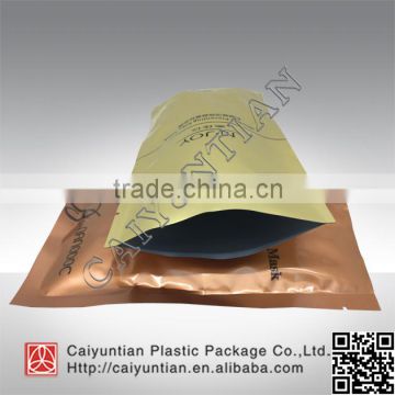 Three side seal facial mask packaging bag with different printing