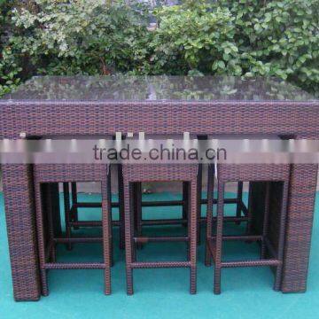 outdoor furniture--Rattan bar table