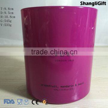 Large Colored Cylinder Glass Vase photo-3