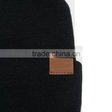 Guangjia Cap Manufaturer Wholesale Cashmere Winter Knitted Beanie Hat photo-3
