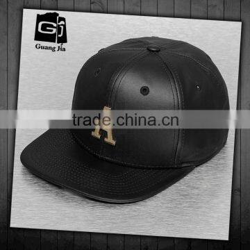 China Customize Adjust Metal Plate Logo Free Snapback Hat Wholesale photo-1