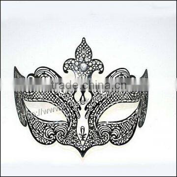 Wholesale Metal venetian Mask with Diamond and Hollow Out Princess Mask for Lady and Man