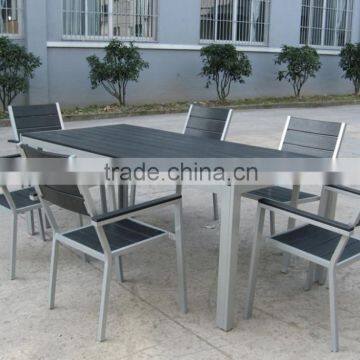 Aluminum frame WPC chinese garden furniture set